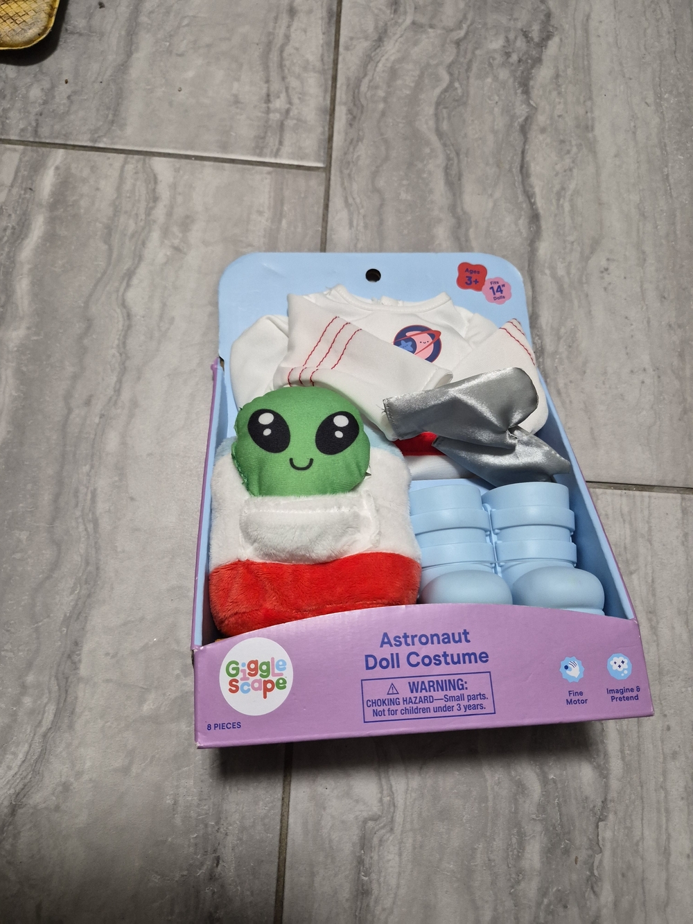 Astronaut Doll Multicolor Costume Set Fits 14" Ages 3+